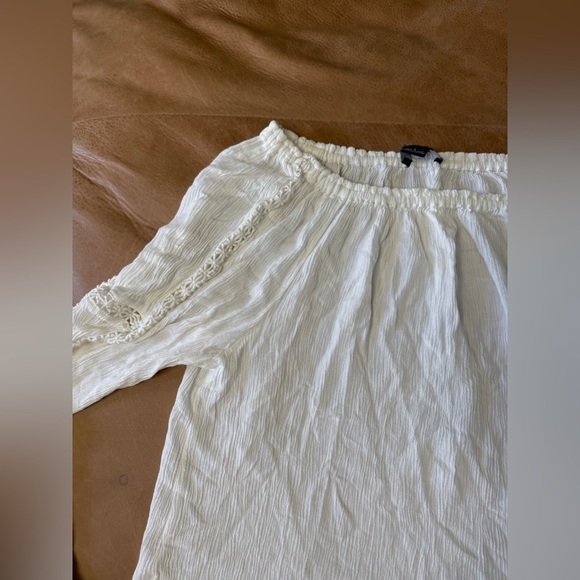 Sanctuary Boho White Off The Shoulder Blouse Women’s Size Large - Picture 2 of 8